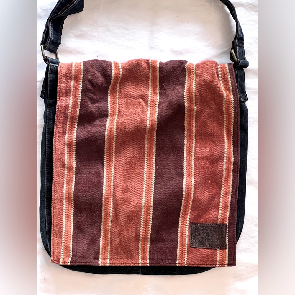 VINTAGE LUCKY BRAND JEANS VINTAGE HIPPY CROSSBODY MESSENGER BAG